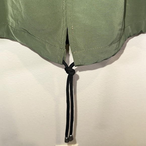 Sanctuary Anthropologie Scout Green Anorak Utility Trench Jacket Women Medium - Picture 8 of 12